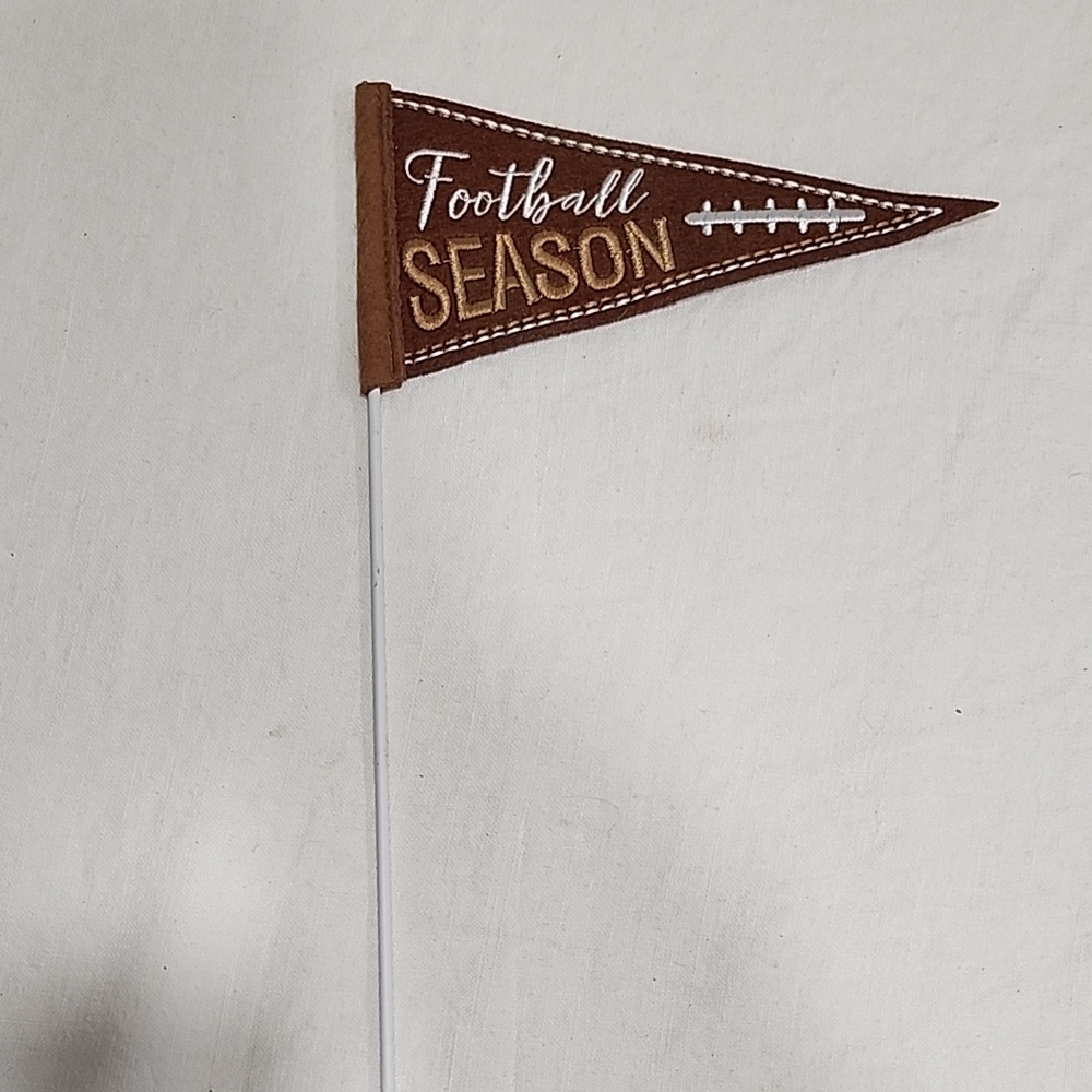 Brown Football Season Pennant Flag